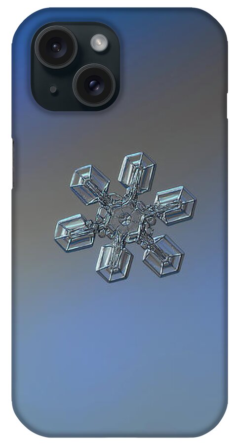 Snowflake iPhone Case featuring the photograph Snowflake photo - High voltage by Alexey Kljatov