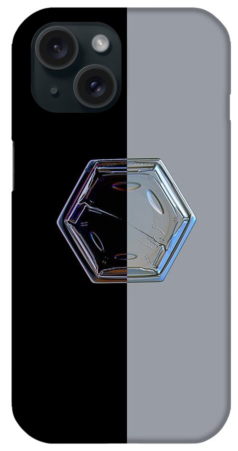 Snowflake iPhone Case featuring the photograph Harlequin snowflake by Alexey Kljatov