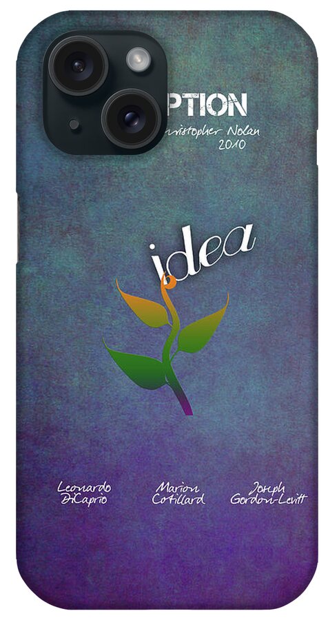 Inception By Christopher Nolan iPhone Case featuring the digital art Inception by Christopher Nolan film poster #1 by Justyna Jaszke JBJart