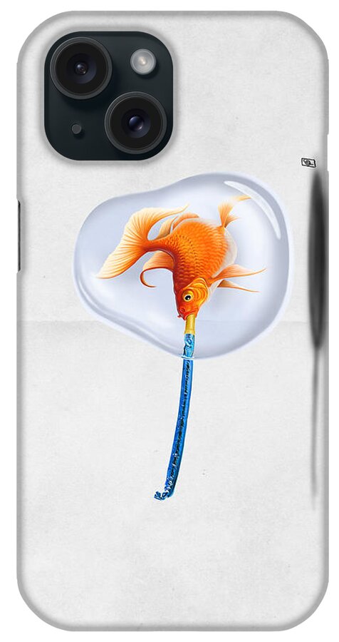 Illustration iPhone Case featuring the digital art Popper Wordless by Rob Snow