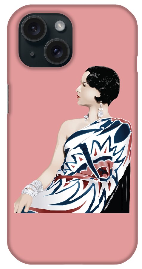 Louise Brooks Official iPhone Case featuring the digital art Louise Brooks in Hollywood by Louise Brooks