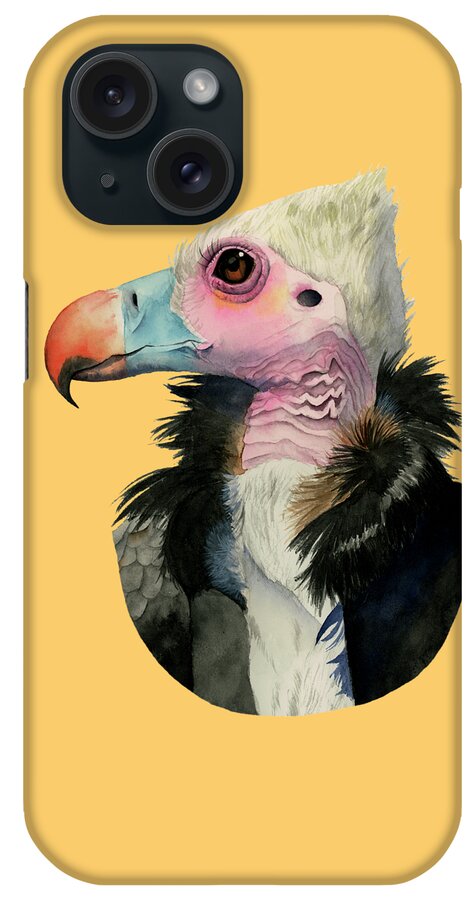 White-headed Vulture iPhone Case featuring the painting Odd Beauty by Chiho Watanabe