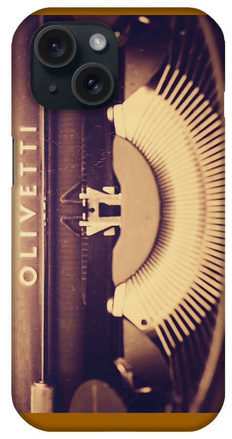 Adriano iPhone Case featuring the photograph Olivetti typewriter by Giuseppe Esposito
