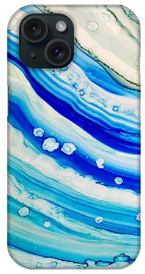 Art iPhone Case featuring the painting Abstract 24 by Lucie Dumas