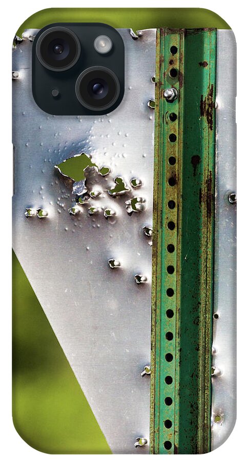Bill Kesler Photography iPhone Case featuring the photograph Bullet Hole Yield by Bill Kesler