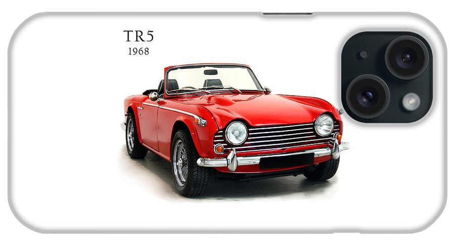 Triumph iPhone Case featuring the photograph Triumph TR5 1968 by Mark Rogan
