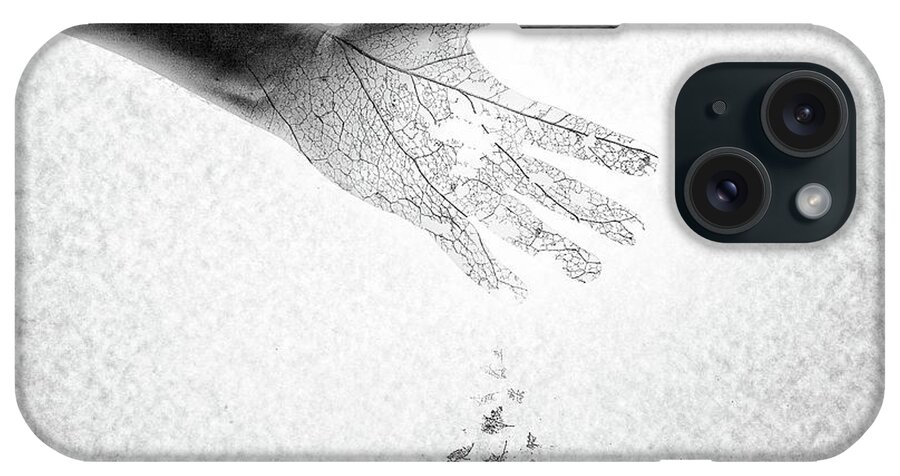 Hand iPhone Case featuring the photograph As You Once Were, So You Will Soon Be by Mark Fuller