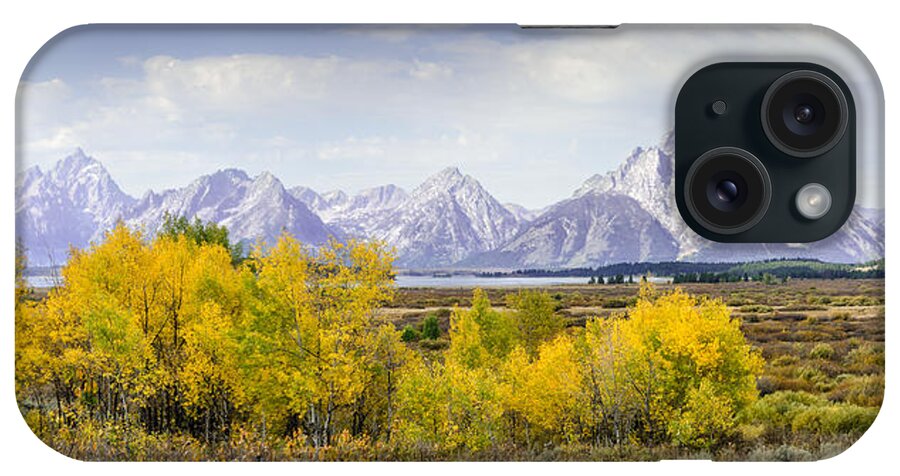 Aspen iPhone Case featuring the photograph Aspen Gold in the Tetons by Greni Graph
