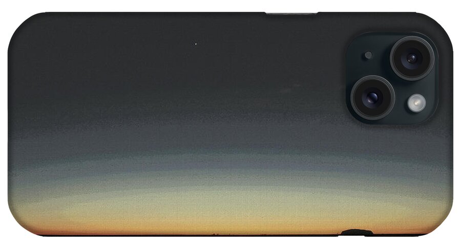 At Dusk iPhone Case featuring the painting At Dusk by Celestial Images