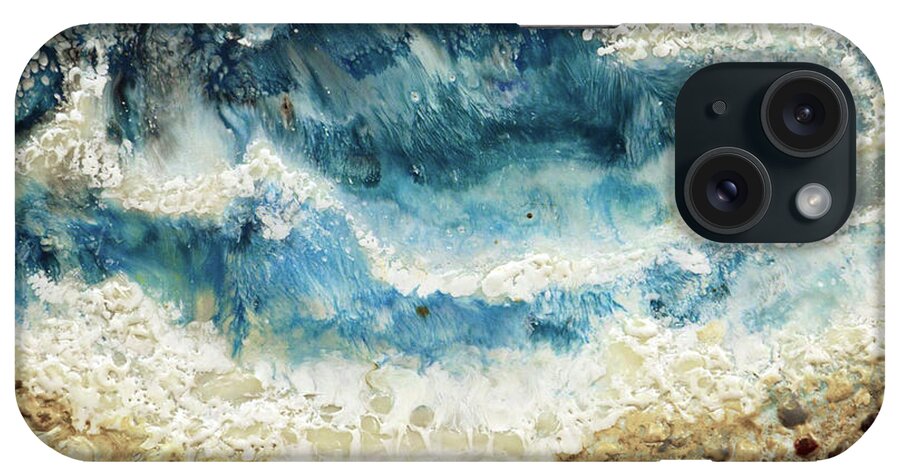 Water iPhone Case featuring the painting At Water's Edge V by Laurie Tietjen