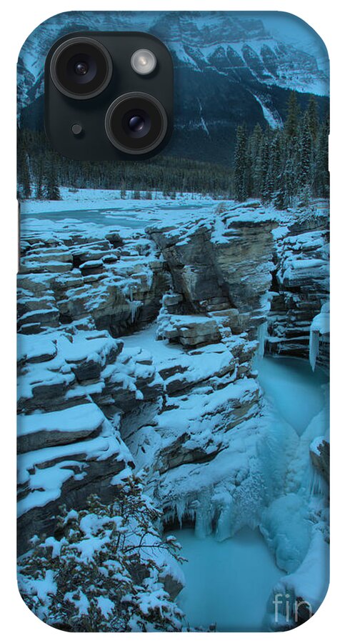 Athabasca Falls iPhone Case featuring the photograph Athbasca Falls Frozen Portrait by Adam Jewell