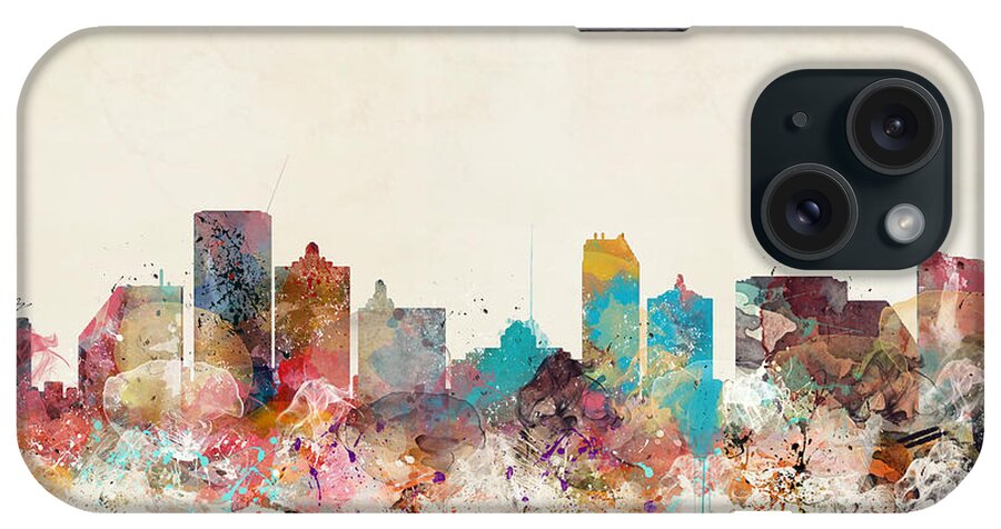 Atlantic City New Jersey iPhone Case featuring the painting Atlantic City New Jersey by Bri Buckley
