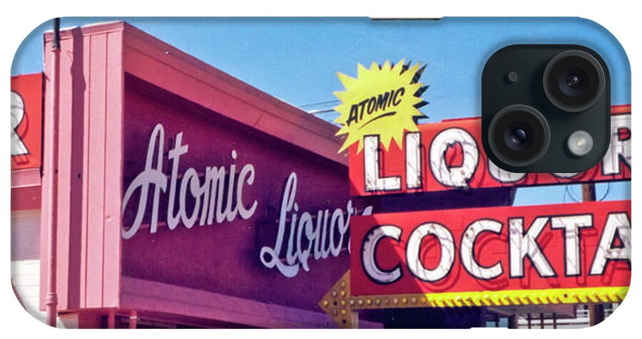 Film iPhone Case featuring the photograph Atomic Liquors by Matthew Bamberg