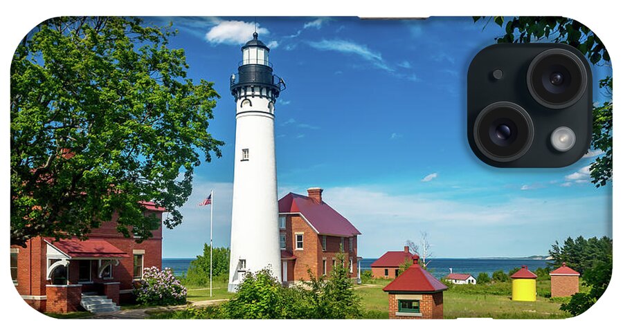 Au Sable Point iPhone Case featuring the photograph Au Sable Lighthouse by Gary McCormick
