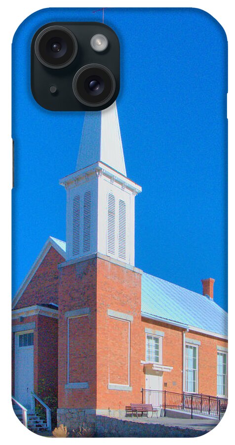 Church iPhone Case featuring the photograph Austin Methodist Church of Austin, Nevada by Josephine Buschman
