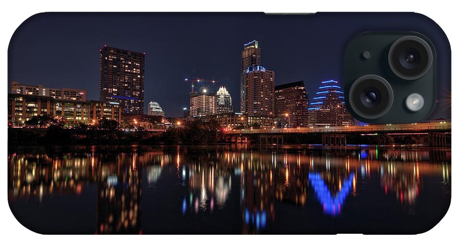 Austin iPhone Case featuring the photograph Austin Skyline At Night by Todd Aaron