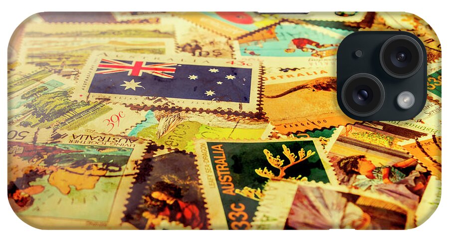 Letter iPhone Case featuring the photograph Australian postal background by Jorgo Photography