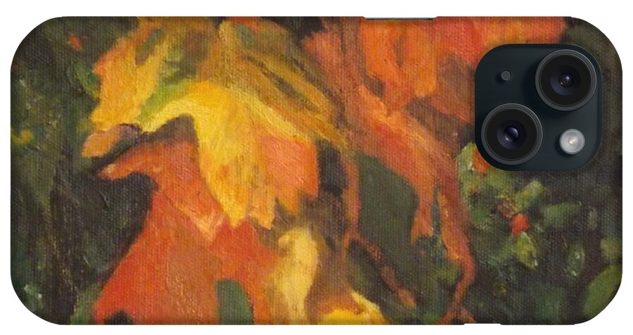 Autumn iPhone Case featuring the painting Autmn Jewels by Brent Harris