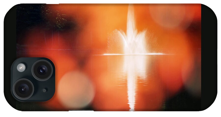 Orange iPhone Case featuring the photograph Autumn Afternoon at The Waterfront by Rona Black