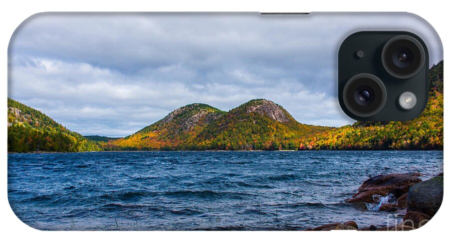 Acadia iPhone Case featuring the photograph Autumn at Jordan Pond by New England Photography