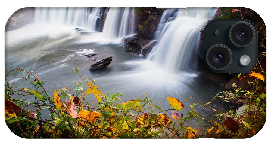 Waterfall iPhone Case featuring the photograph Autumn at Little River Canyon by Parker Cunningham