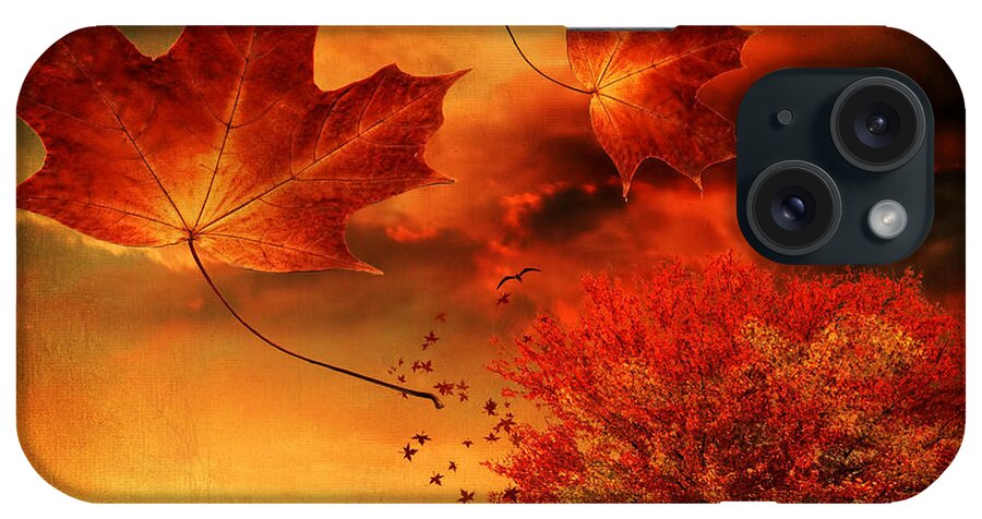 Maple Tree iPhone Case featuring the photograph Autumn Blaze by Lourry Legarde