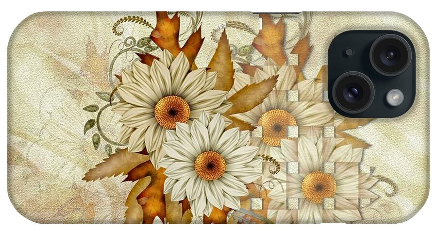 Floral iPhone Case featuring the photograph Autumn Daisys by Elaine Manley