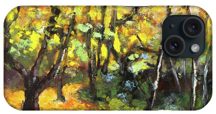 Autumn iPhone Case featuring the painting Autumn Delight by Mike Bergen