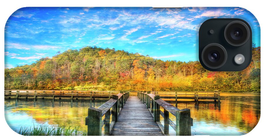 Appalachia iPhone Case featuring the photograph Autumn Docks by Debra and Dave Vanderlaan