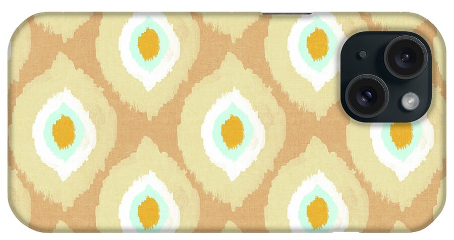 Ikat iPhone Case featuring the digital art Autumn Ikat- Art by Linda Woods by Linda Woods