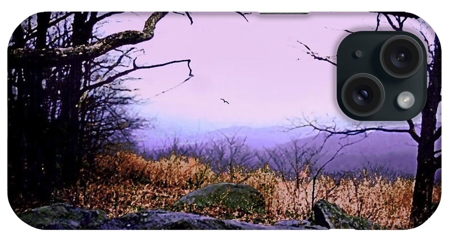 Mountain iPhone Case featuring the painting Autumn in the Blue Ridge mountains of Virginia by CHAZ Daugherty