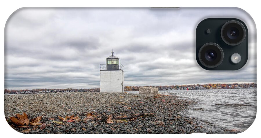 Salem Ma iPhone Case featuring the photograph Autumn Leaves on Salem Harbor by Jeff Folger