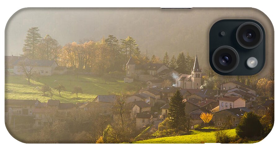 Autumn iPhone Case featuring the photograph Autumn lights in Bugey mountains by Paul MAURICE