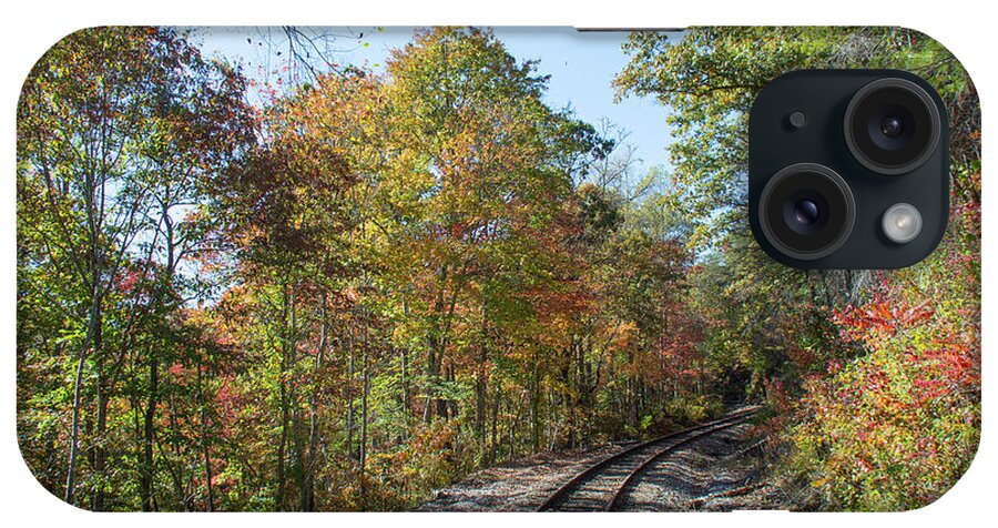 Autumn iPhone Case featuring the photograph Autumn on the Hiawassee Rails by John Black