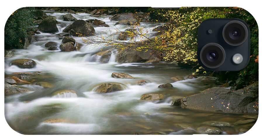 Clarence Holmes iPhone Case featuring the photograph Autumn River Cascades II by Clarence Holmes