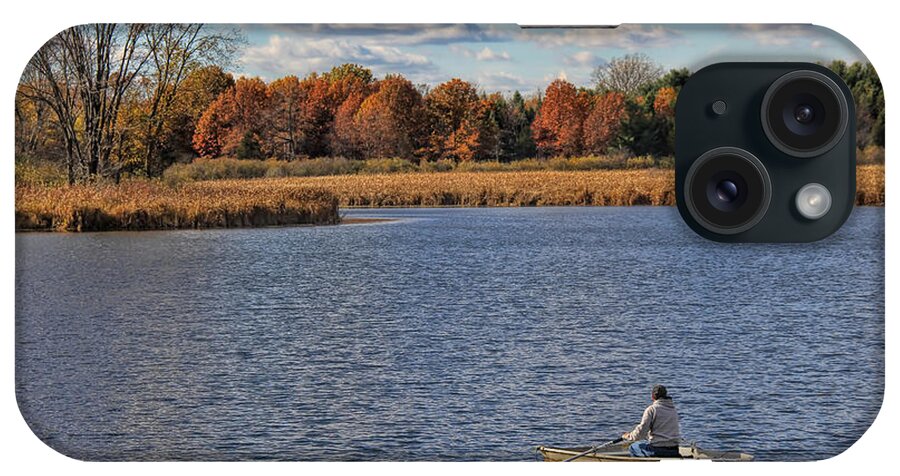 Autumn Solitude iPhone Case featuring the photograph Autumn Solitude by Pat Cook