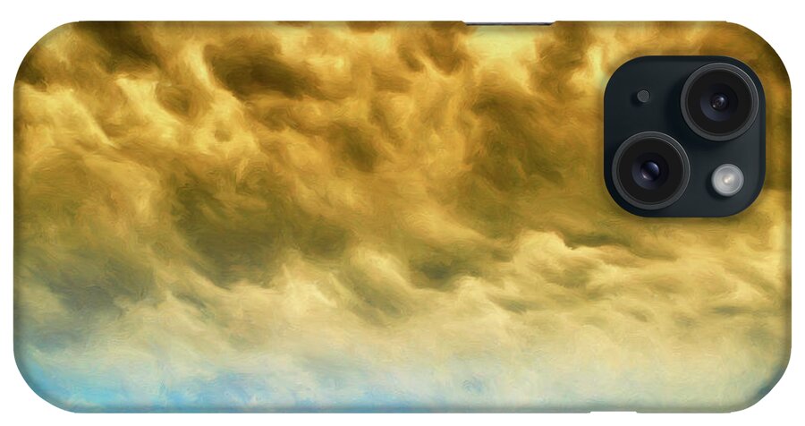 Storm iPhone Case featuring the painting Autumn Storm Clouds by Dominic Piperata