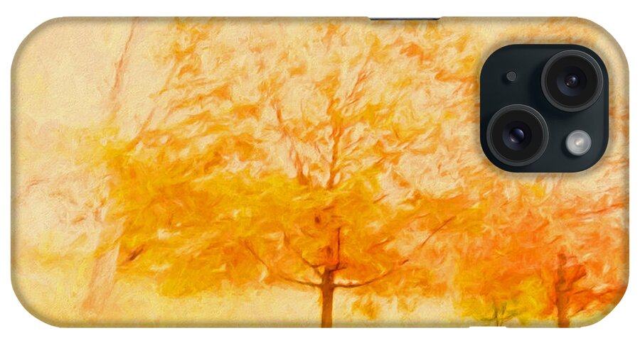 Autumn iPhone Case featuring the photograph Autumn Trees Abstract by Anna Louise