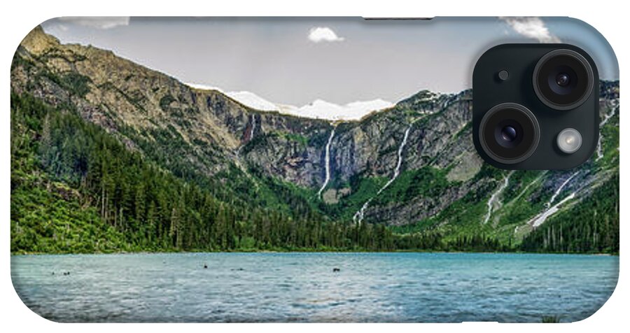 Avalanche Lake iPhone Case featuring the photograph Avalanche Lake Glacier National Park by Donald Pash