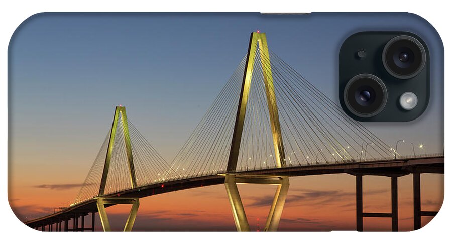 South Carolina iPhone Case featuring the photograph Avenell Bridge Sunset by Nancy Dunivin