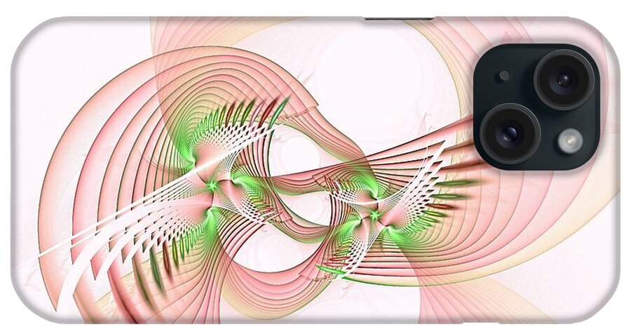  iPhone Case featuring the digital art Aviary Rose by Doug Morgan