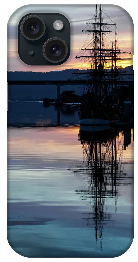 Ship iPhone Case featuring the photograph Awaiting The Tide by Mark Alder