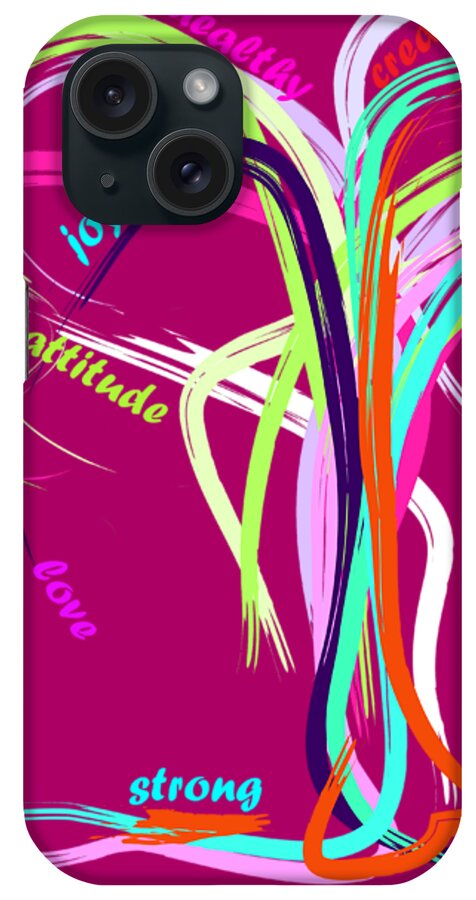 New Year Art iPhone Case featuring the painting Awesome New Year by Go Van Kampen