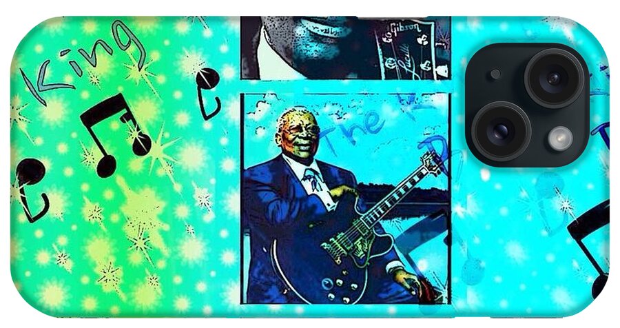 Digital Art iPhone Case featuring the digital art B B King of The Blues by Karen Buford