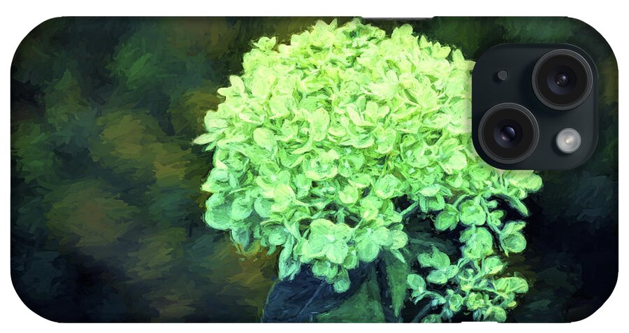 Baby Lime Hydrangea iPhone Case featuring the photograph Baby Lime Hydrangea by Sandi OReilly