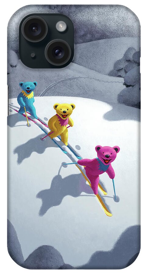 Bears iPhone Case featuring the painting Back Country Bears by Chris Miles