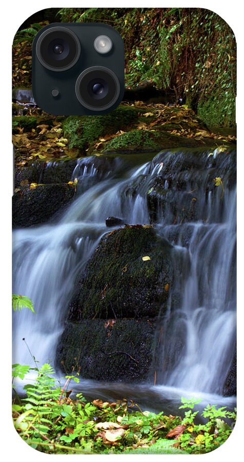  Waterscape Water iPhone Case featuring the photograph Badger fall by Stephen Melia