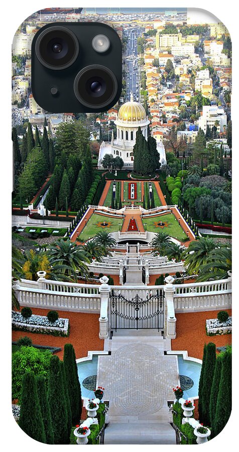 Haifa iPhone Case featuring the photograph Bahai Gardens 3 - Haifa, Israel by Richard Krebs