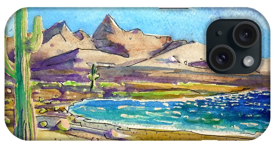 Desert iPhone Case featuring the painting Baja by Steven Holder