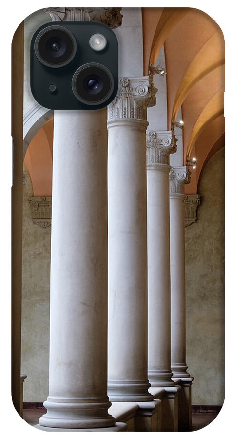 Balcony; Columns iPhone Case featuring the photograph Balcony Columns by Georgette Grossman